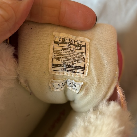 Carters Pink Snow boots - Picture 5 of 9